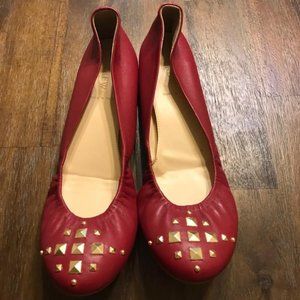 J CREW LEATHER FLATS SIZE 10